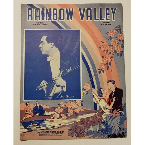 Sheet Music- Rainbow Valley- By Joe Burke & Edgar Leslie 1939 - Picture 1 of 4